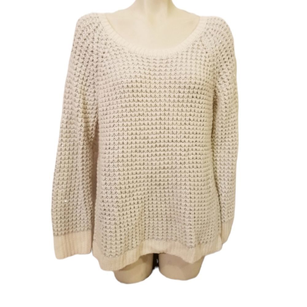 Lane Bryant Open Weave Knit Sweater Sz 14/16